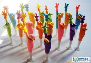 禮品廣告筆 動物手勢筆 帶底座 可豎立放置 18種款式_辦公、文教_世界工廠網中國產品信息庫